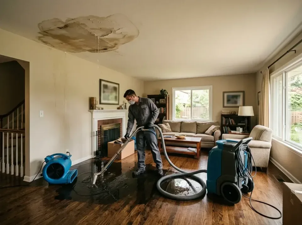 attic-pipe-burst-ceiling-drip-008 — frequently asked questions, Water Damage Restoration & Carpet Care in Diamondhead, MS